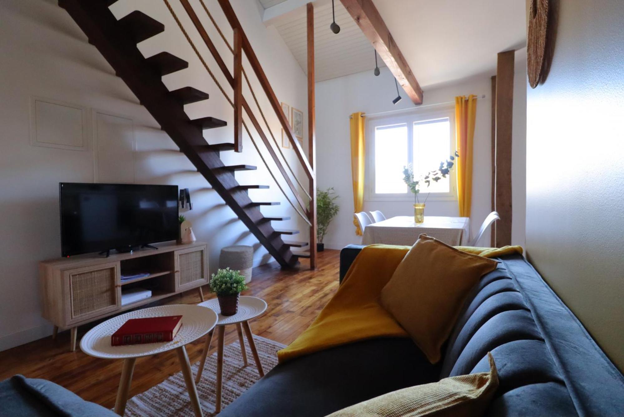 Le Boho - Charmant T3 Avec Climatisation Et Fibre Bergerac Ruang foto